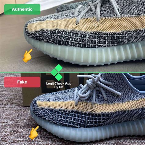 real vs false yeezy